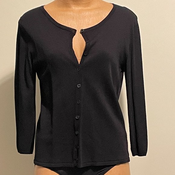 h@m  Black sweater -3/4 sleeve, size large - Picture 3 of 5